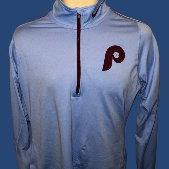⚾️ Nike Philadelphia Phillies 80s Cooperstown Collection Rewind Jacket Large - Picture 2 of 6